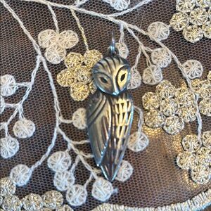 James Avery Silver Owl pendant